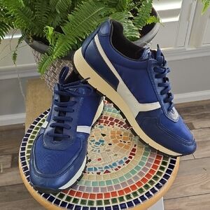PRADA Navy And White Sneakers